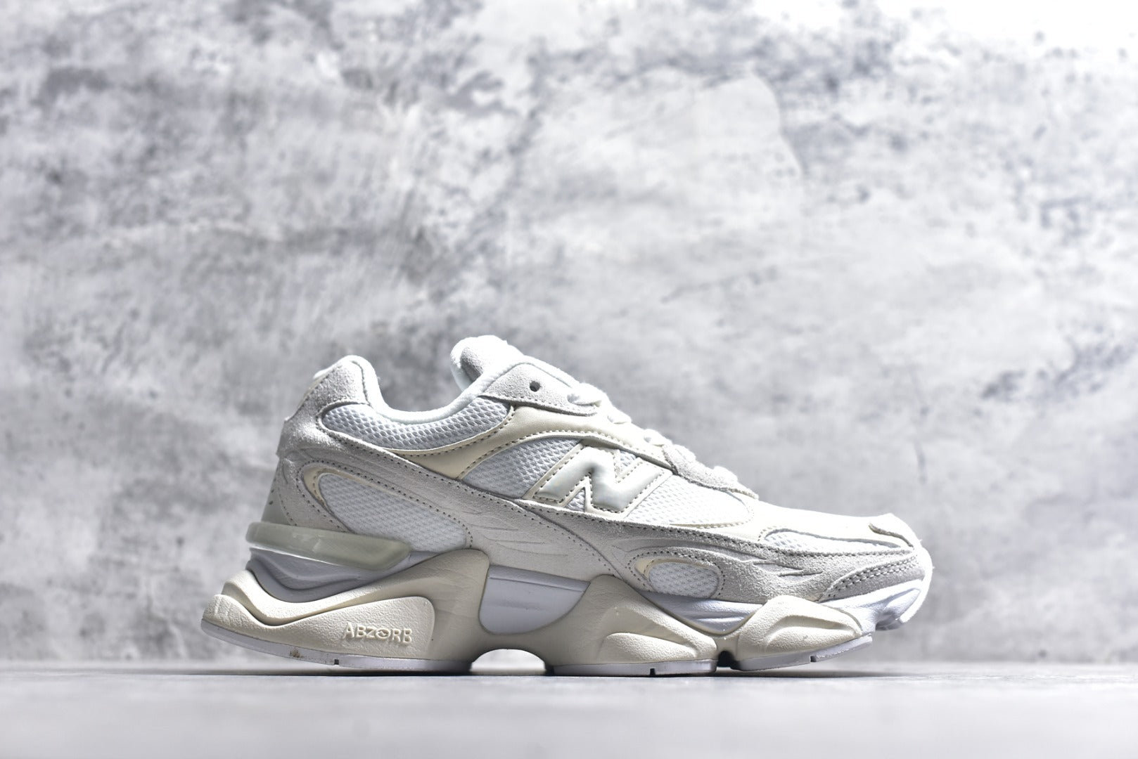 New Balance 9060 — Triple White / Cream (Women’s)