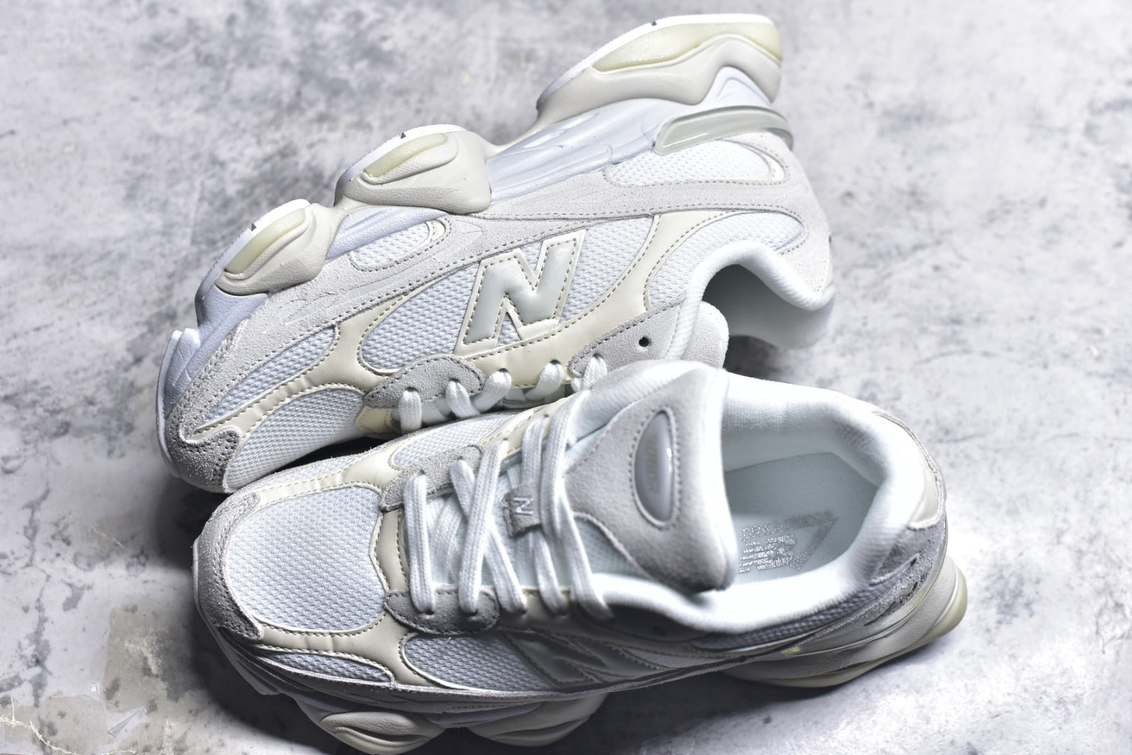 New Balance 9060 — Triple White / Cream (Women’s)