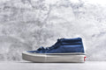 Vans Sk8-Mid Reissue — Navy Blue Embossed Leather (Women’s)
