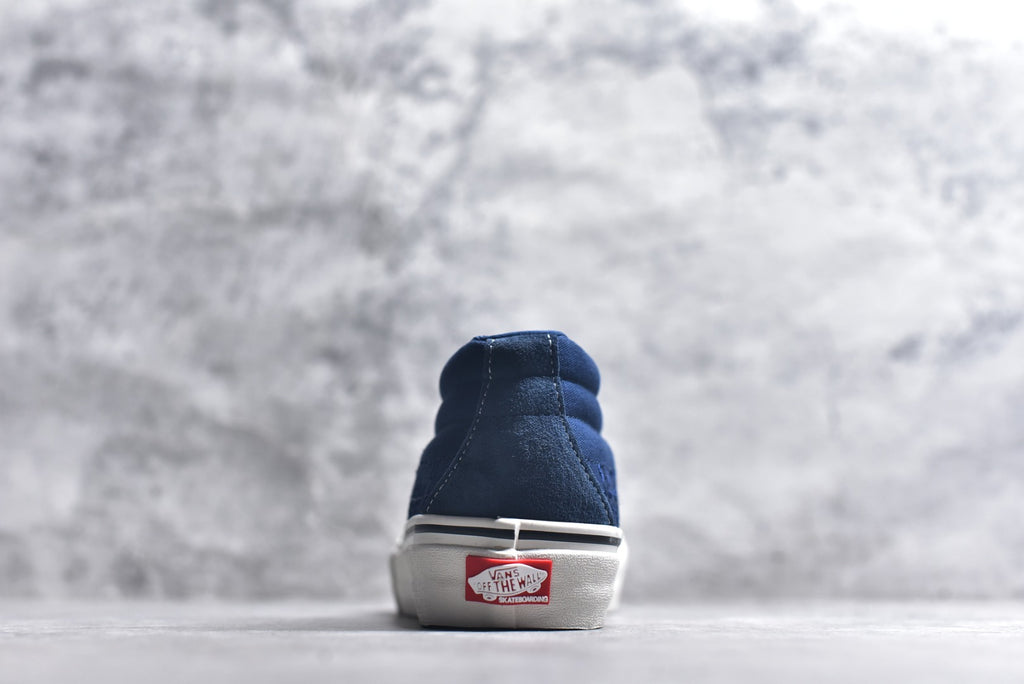 Vans Sk8-Mid Reissue — Navy Blue Embossed Leather (Women’s)