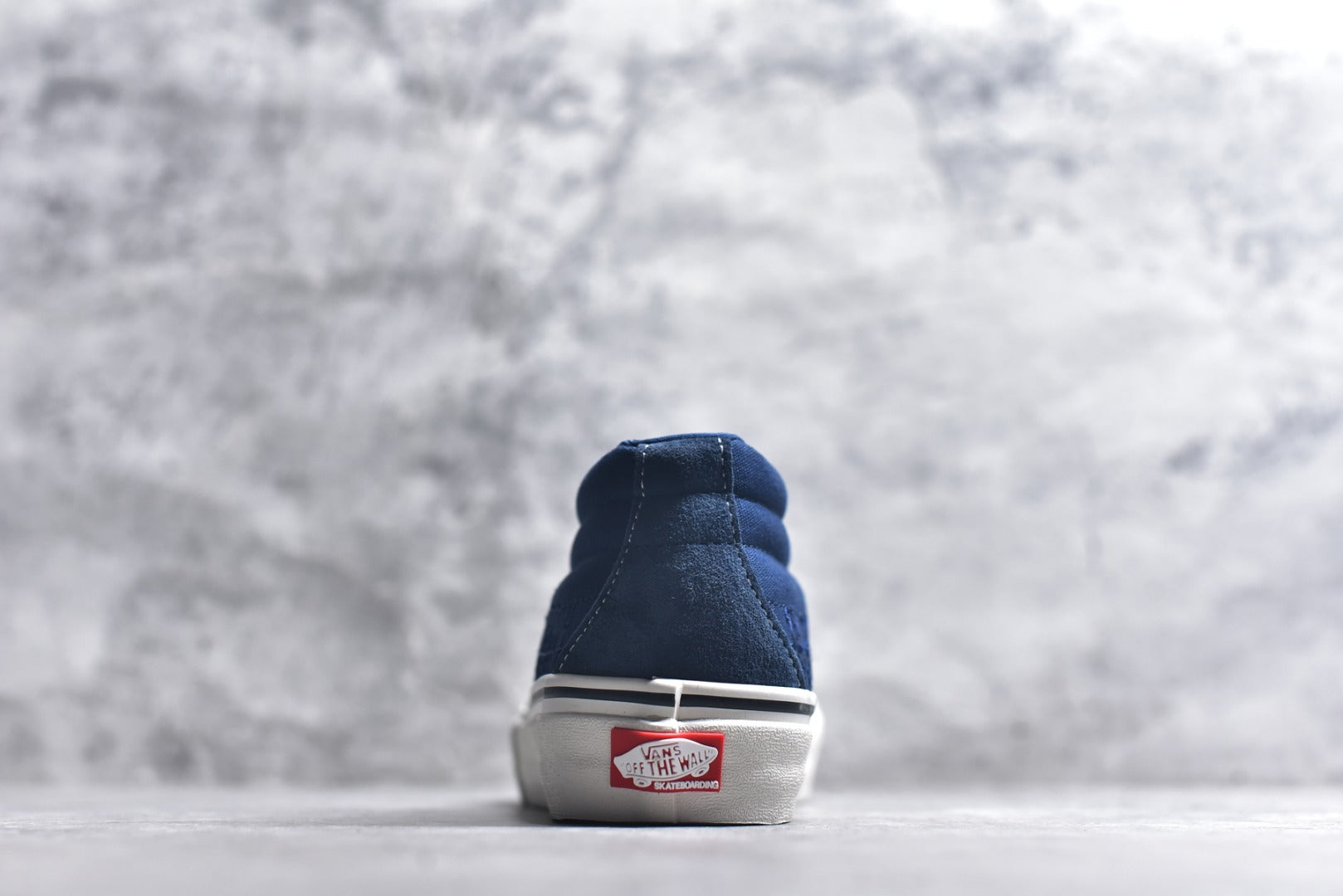 Vans Sk8-Mid Reissue — Navy Blue Embossed Leather (Women’s)