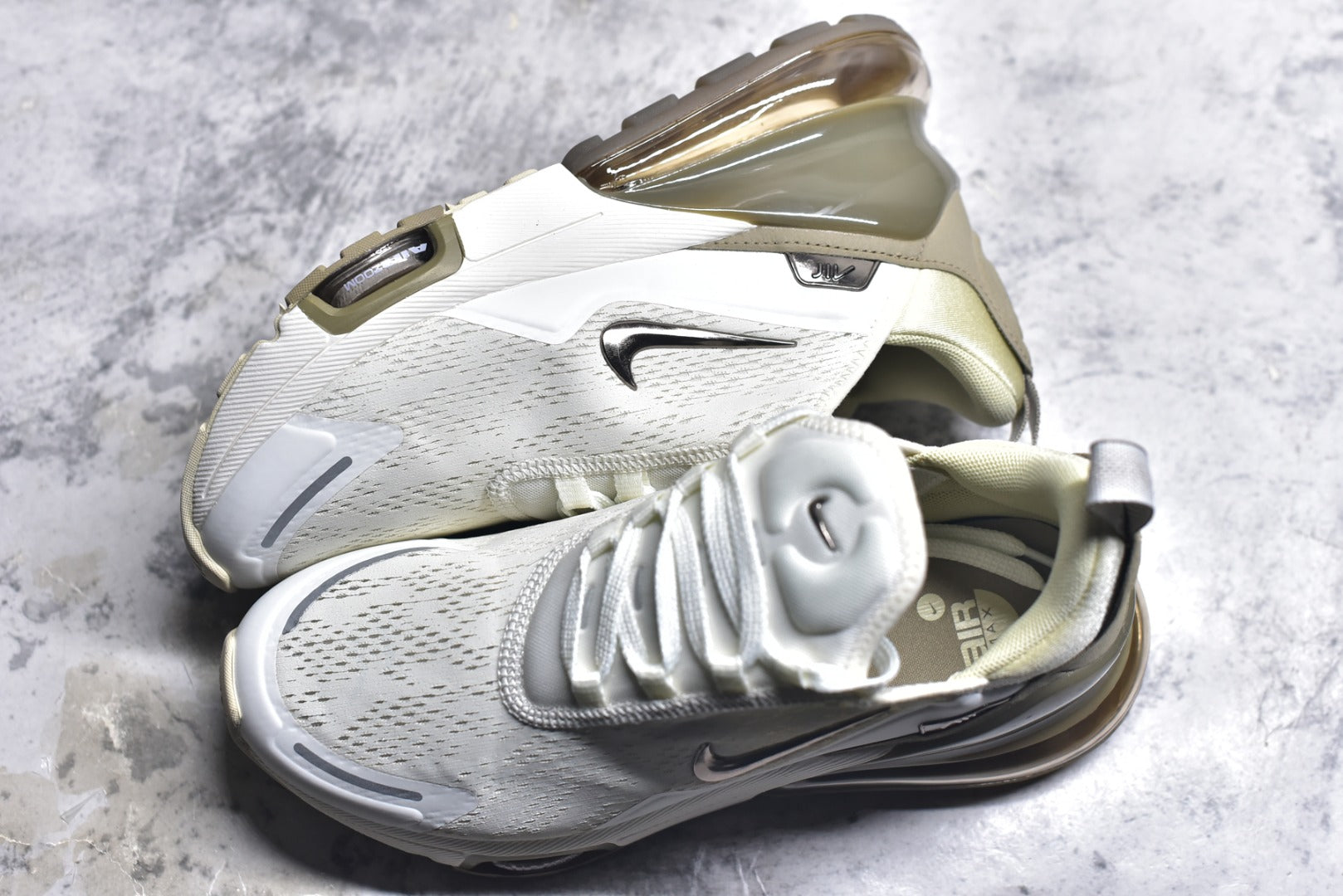 Nike Air Max 270 React — Light Bone / Khaki / Black (Women’s)