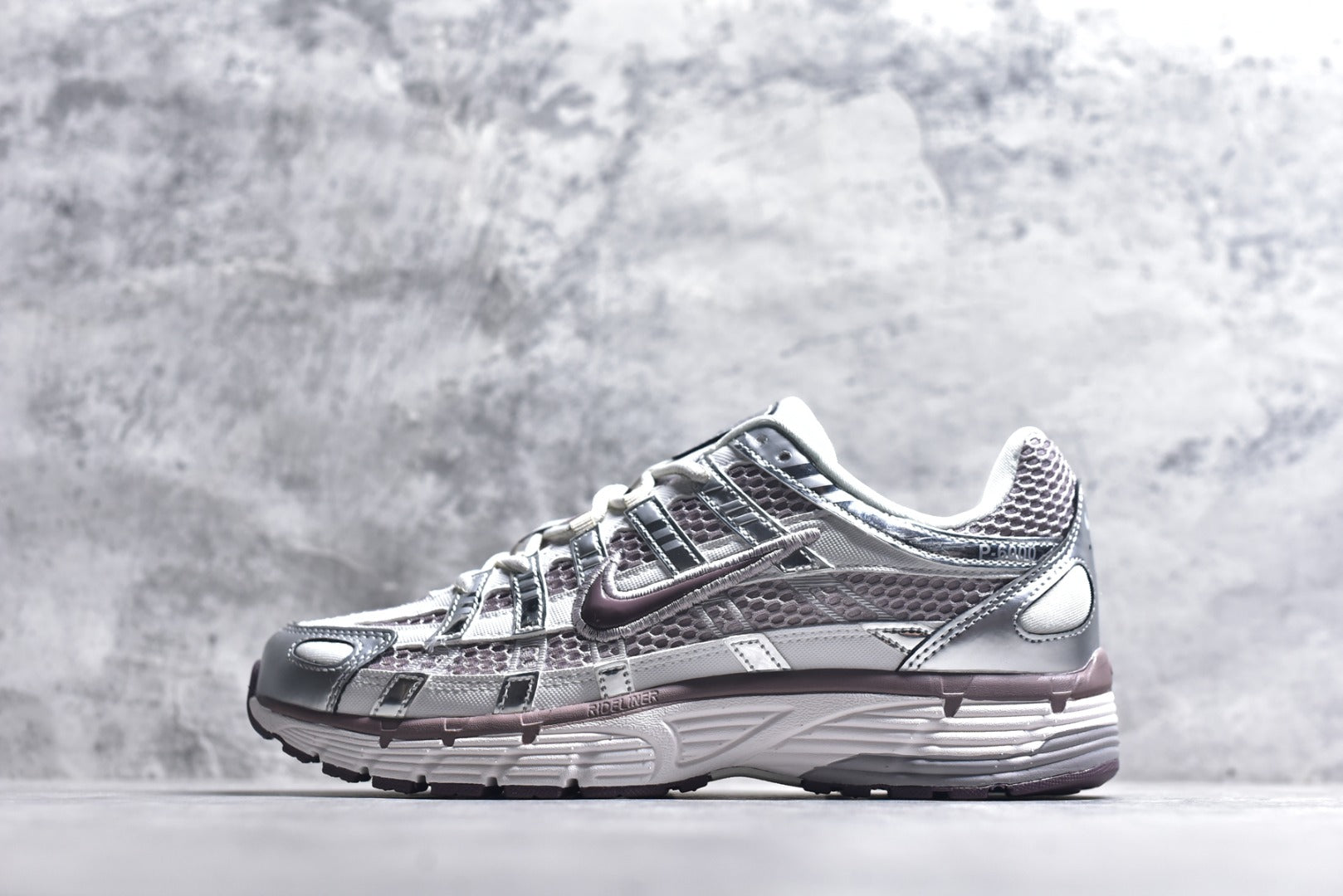 Nike P-6000 — Metallic Silver / Dark Plum (Women's)