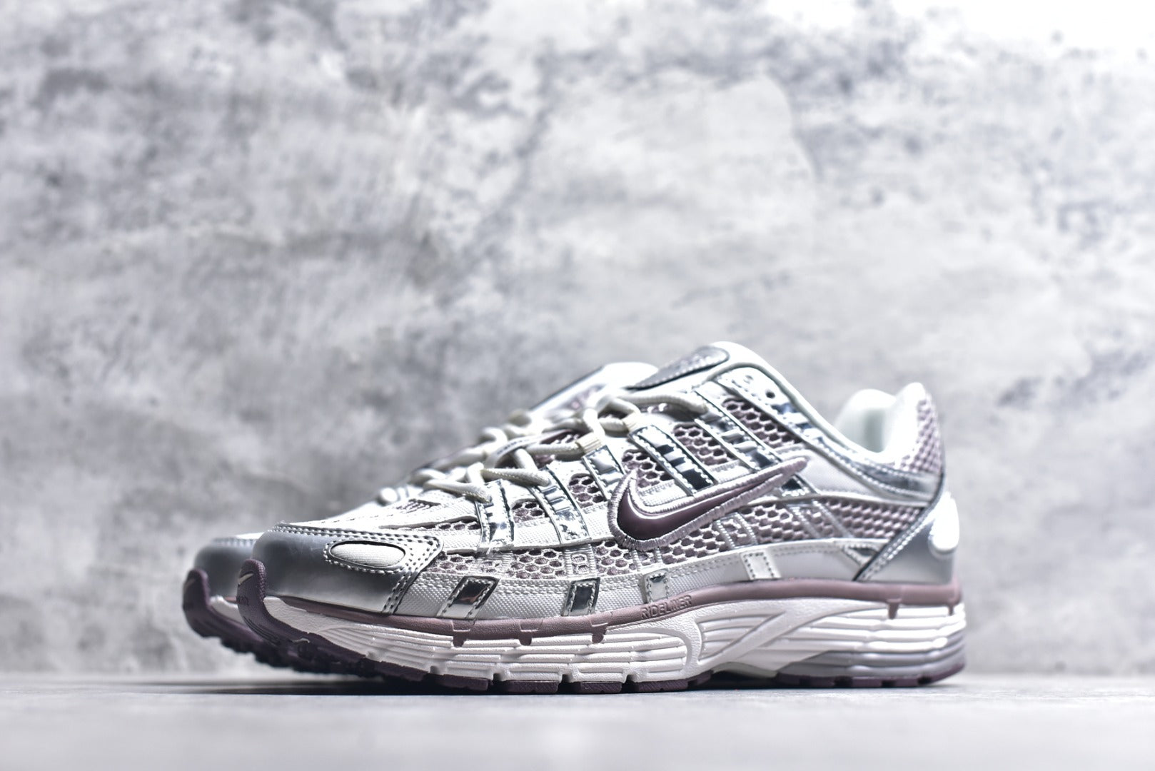 Nike P-6000 — Metallic Silver / Dark Plum (Women's)
