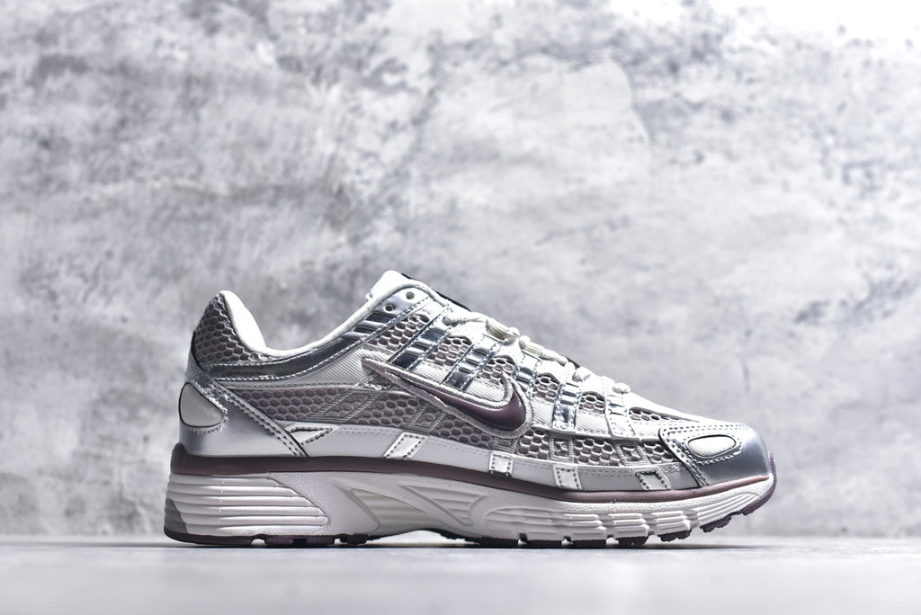 Nike P-6000 — Metallic Silver / Dark Plum (Women's)