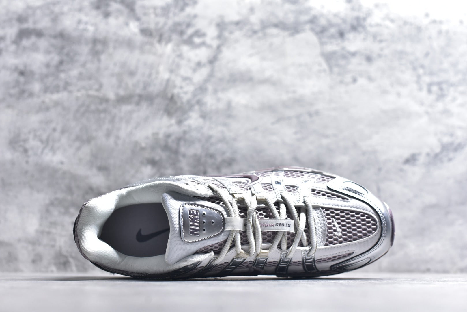 Nike P-6000 — Metallic Silver / Dark Plum (Women's)