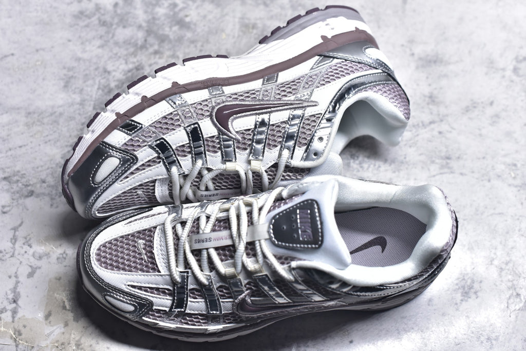 Nike P-6000 — Metallic Silver / Dark Plum (Women's)