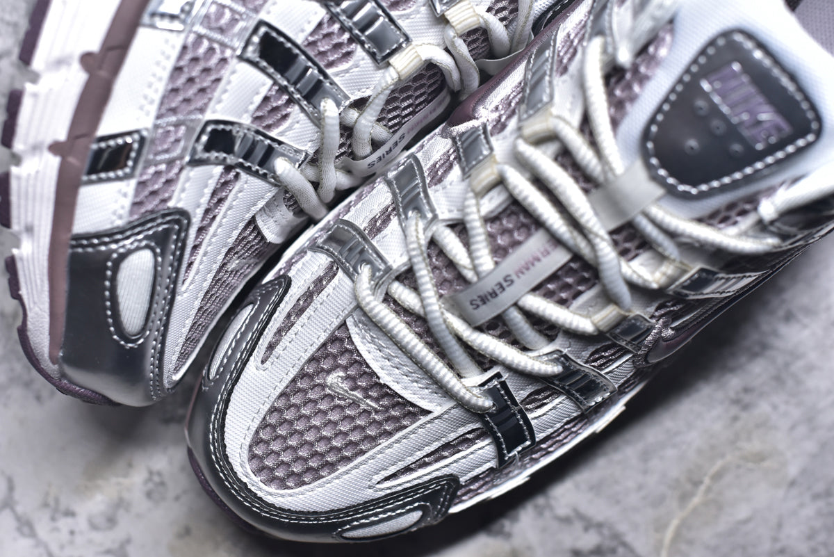 Nike P-6000 — Metallic Silver / Dark Plum (Women's)