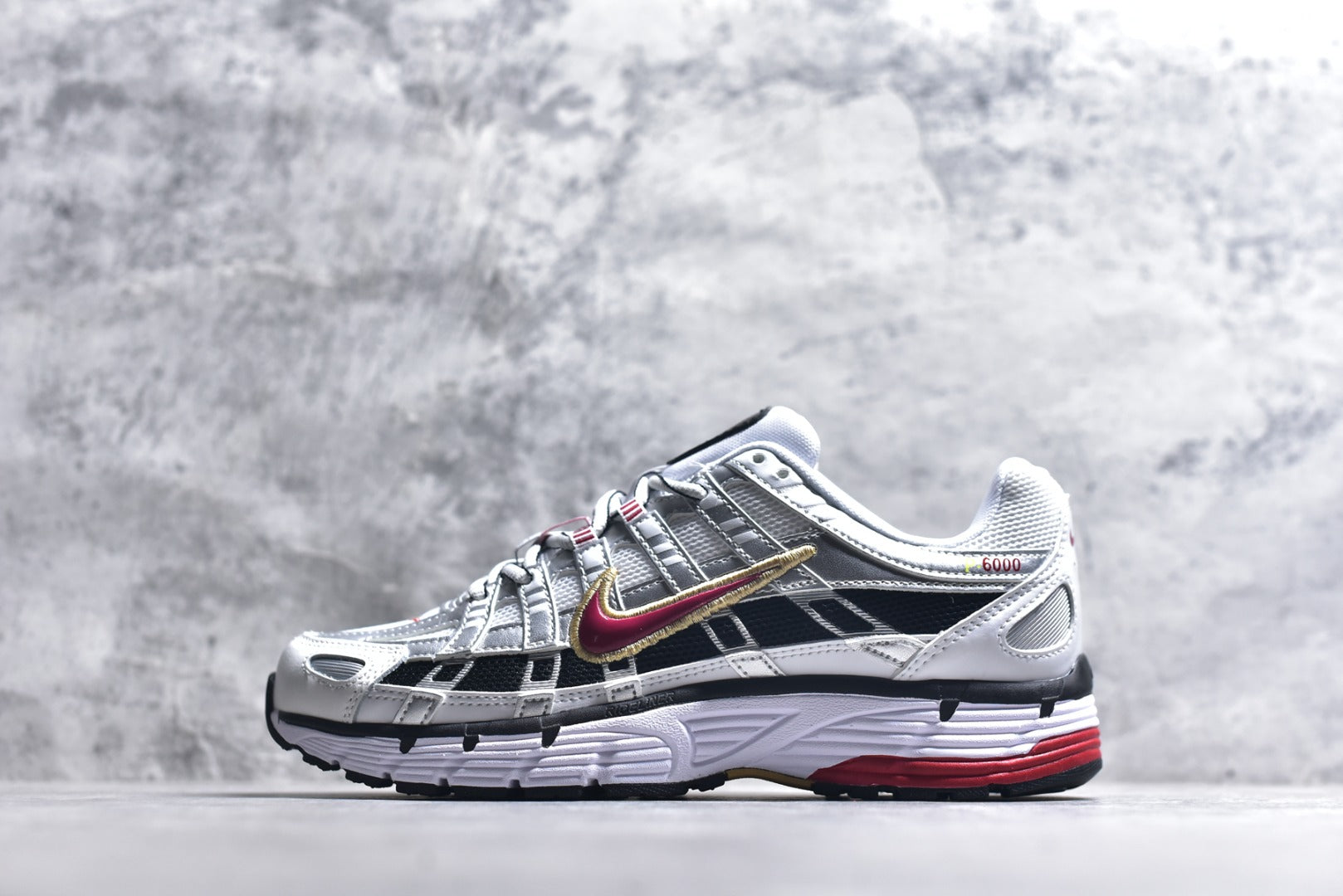Nike P-6000 — White / Silver / University Red / Black (Women’s)