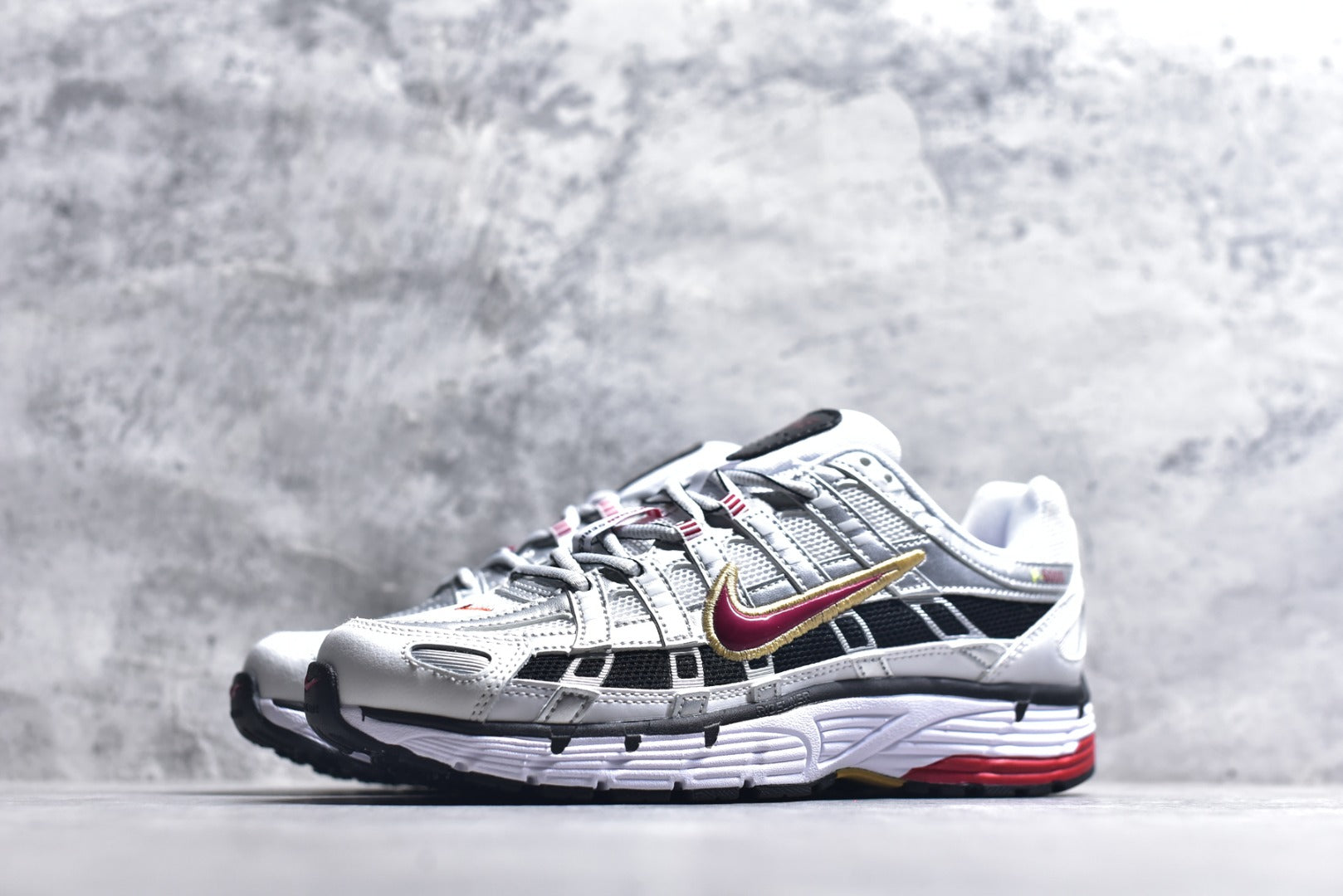Nike P-6000 — White / Silver / University Red / Black (Women’s)