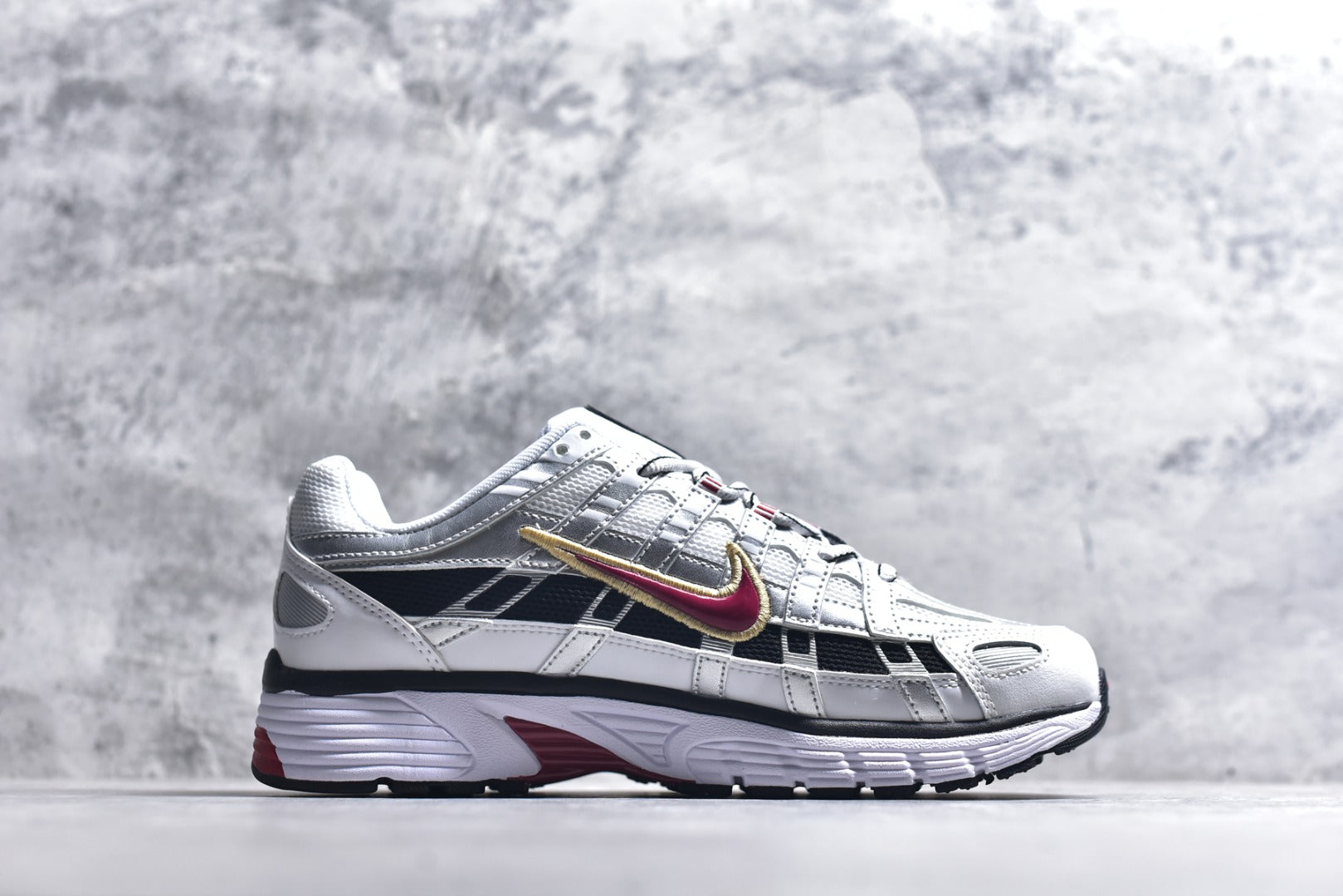 Nike P-6000 — White / Silver / University Red / Black (Women’s)