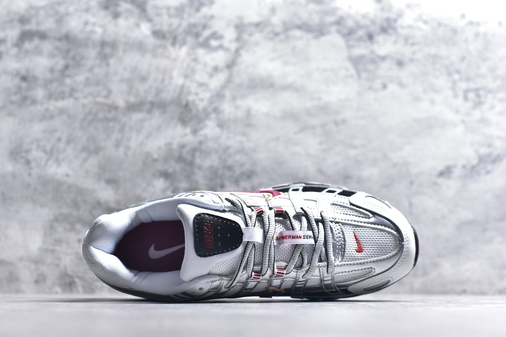 Nike P-6000 — White / Silver / University Red / Black (Women’s)