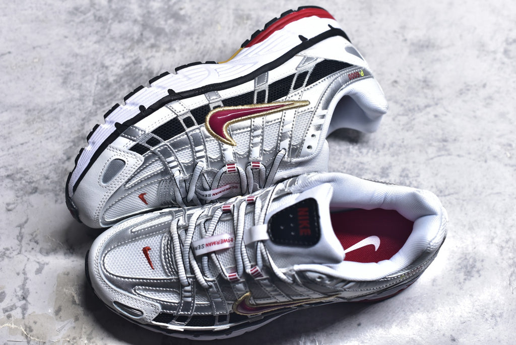 Nike P-6000 — White / Silver / University Red / Black (Women’s)