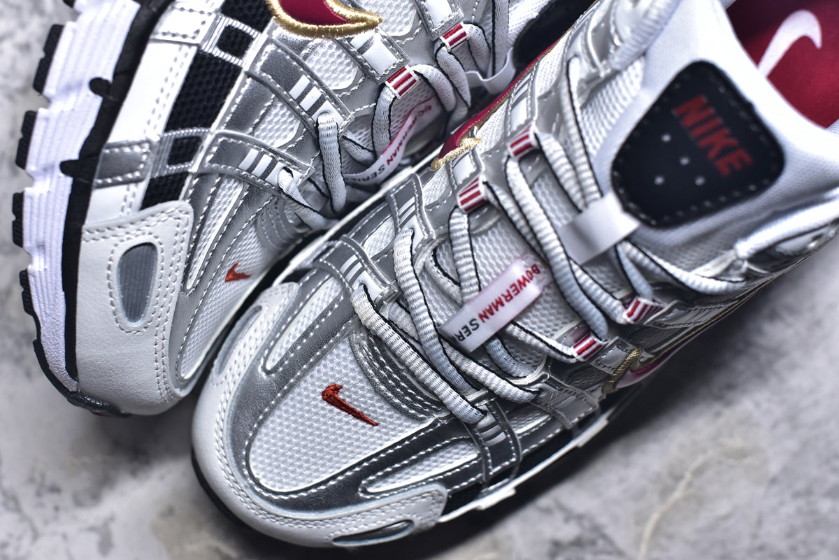 Nike P-6000 — White / Silver / University Red / Black (Women’s)