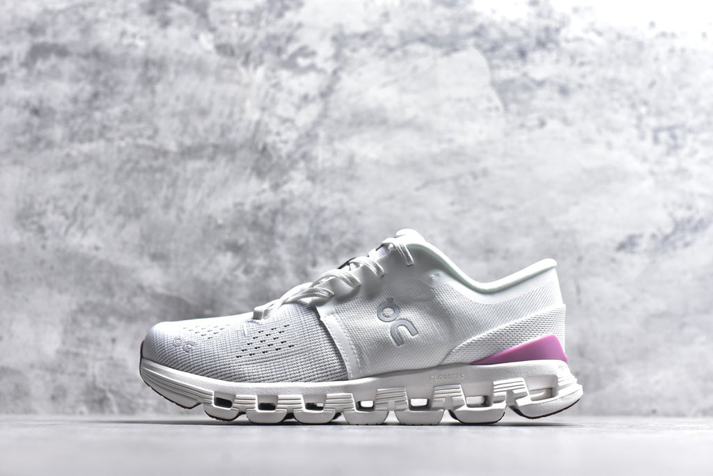 On Cloud X 4 — White / Heather / Mauve