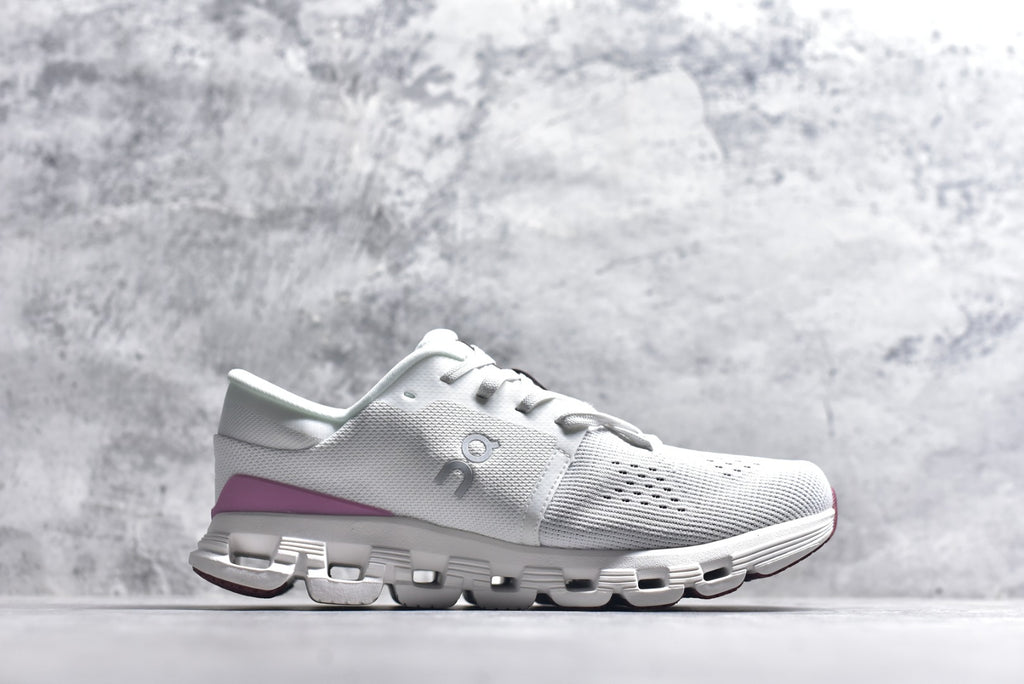 On Cloud X 4 — White / Heather / Mauve