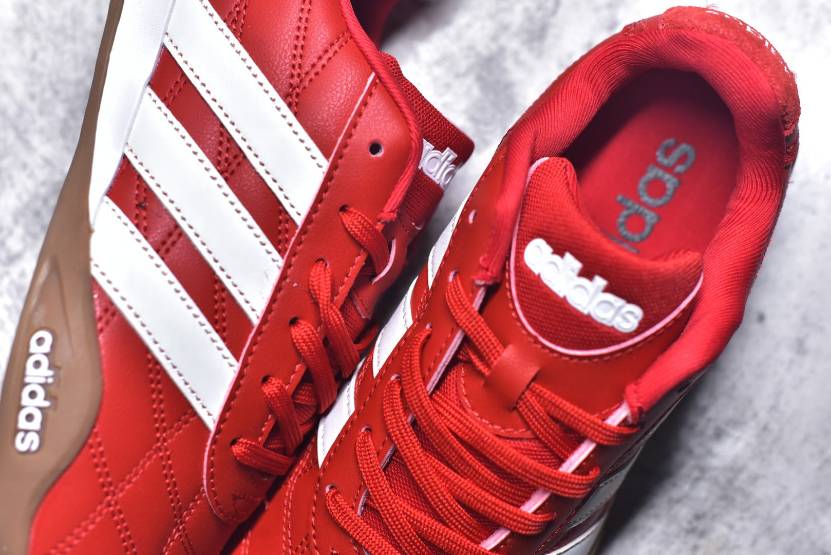 Adidas Adipista — Scarlet Red / White / Gum