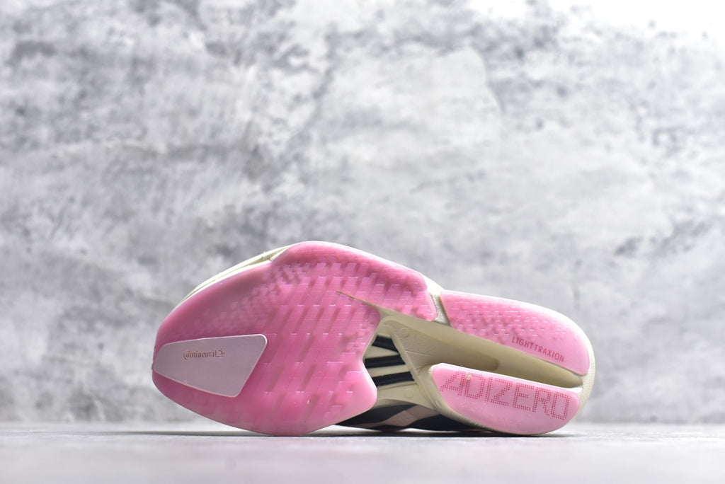 Adidas Adizero Adios Pro 4 — Cloud White / Silver Metallic / Pink