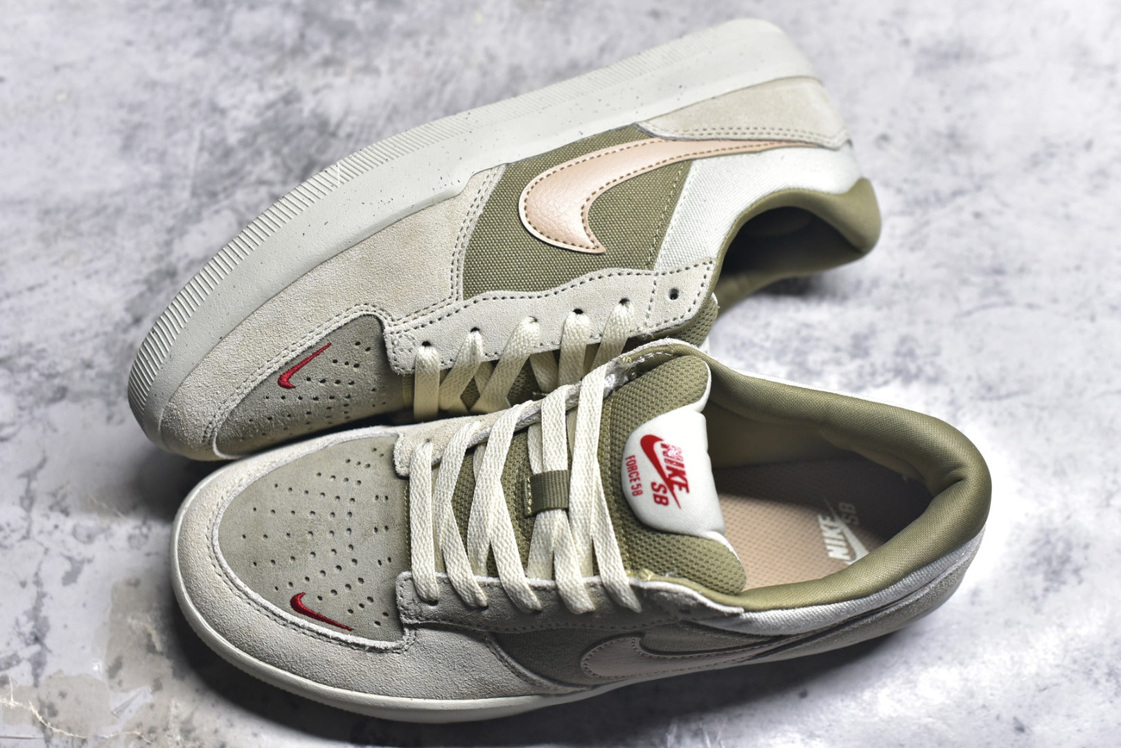 Nike SB Force 58 — Sail / Light Orewood Brown / Medium Olive