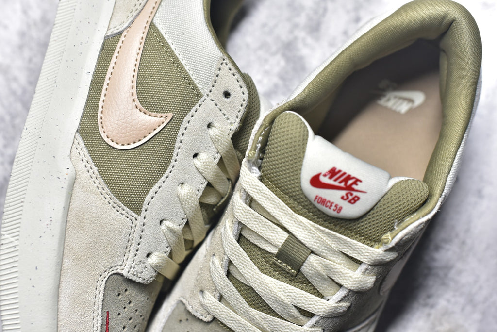 Nike SB Force 58 — Sail / Light Orewood Brown / Medium Olive