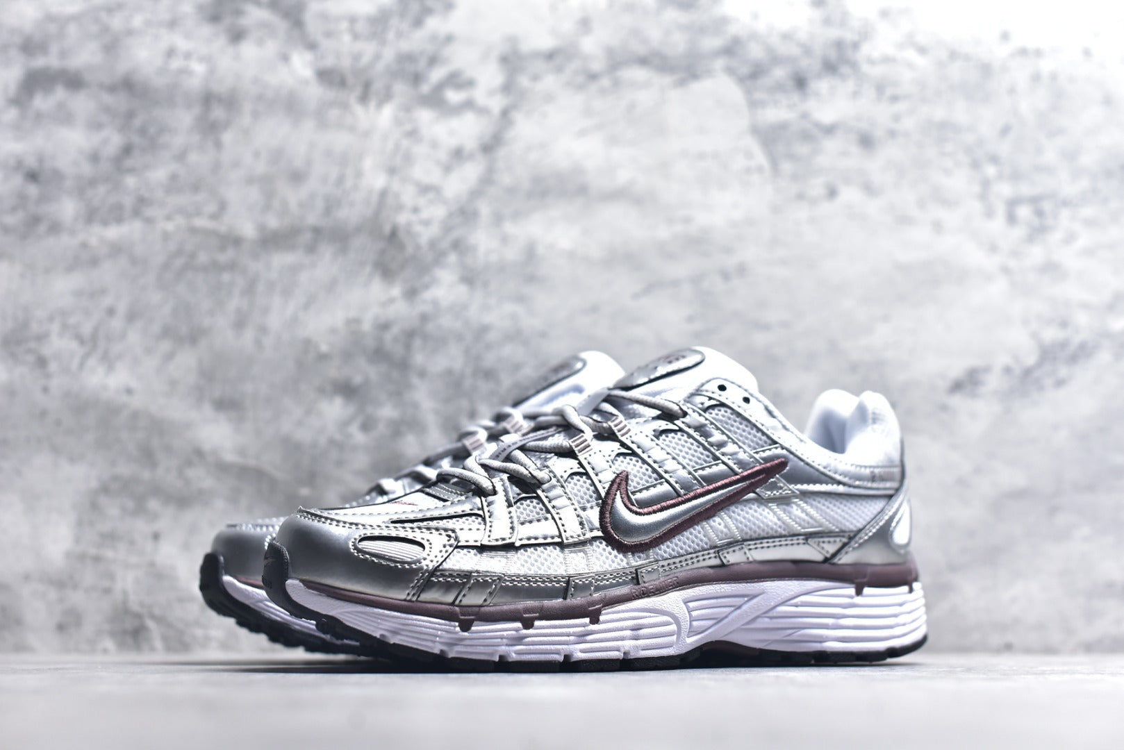 Nike P-6000 — Metallic Silver / White / Dark Grey