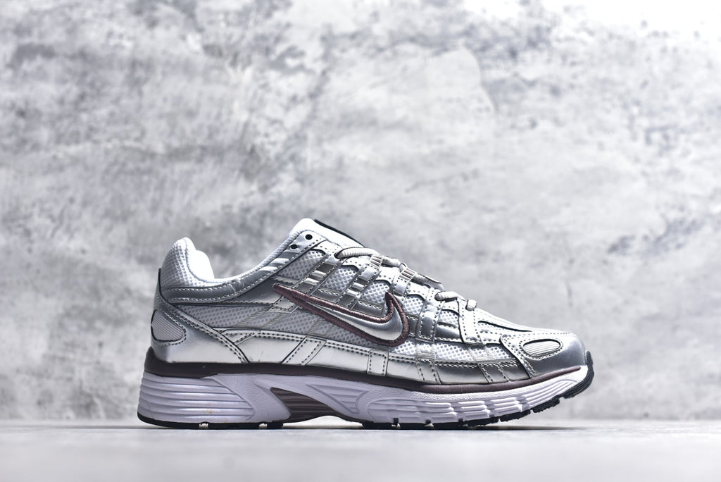 Nike P-6000 — Metallic Silver / White / Dark Grey