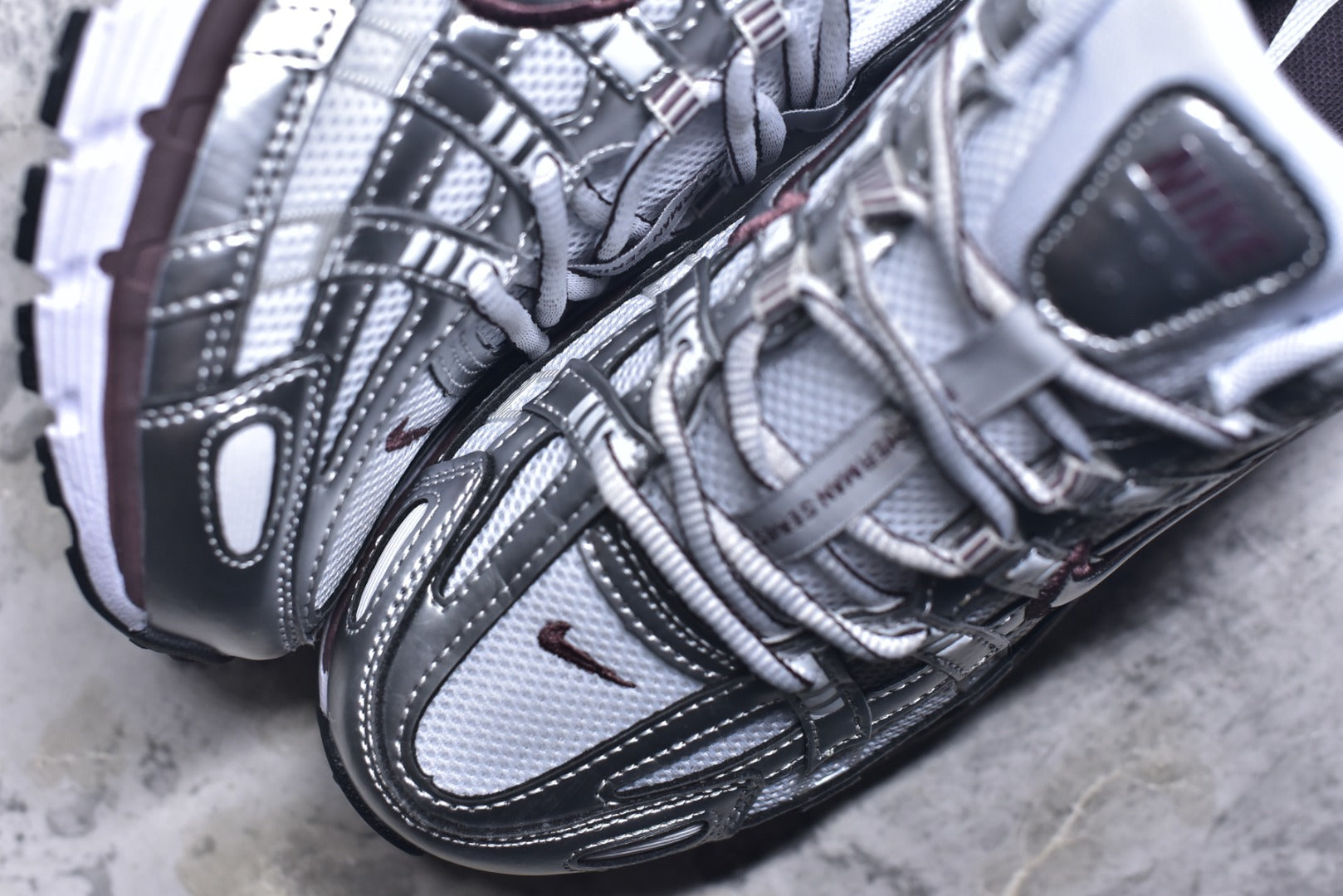 Nike P-6000 — Metallic Silver / White / Dark Grey
