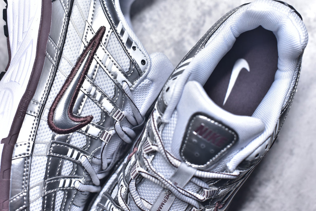 Nike P-6000 — Metallic Silver / White / Dark Grey