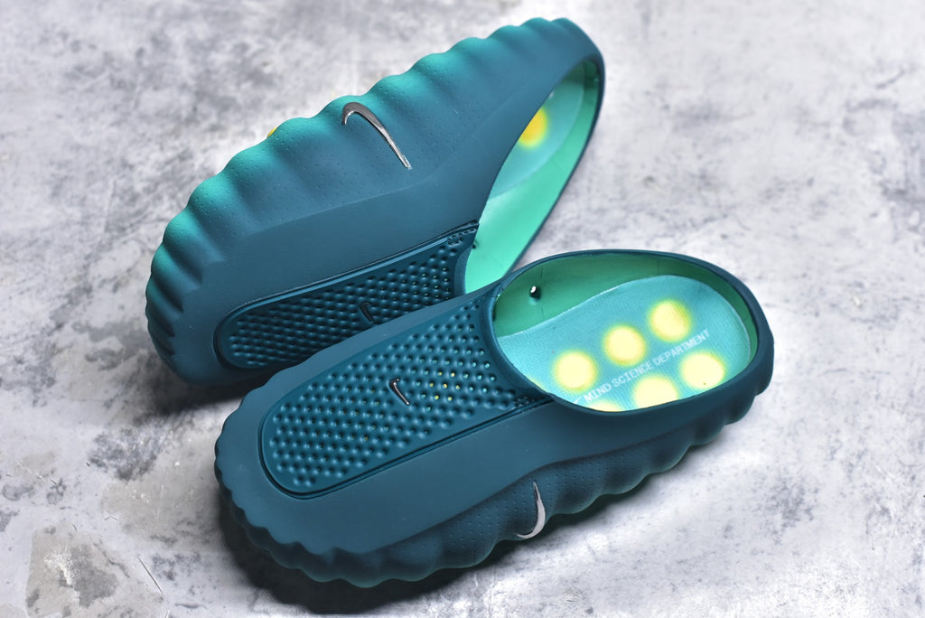 Nike Mind 001 Closed-Toe Massage Slide HQ4307-301 Geode Blue-Green