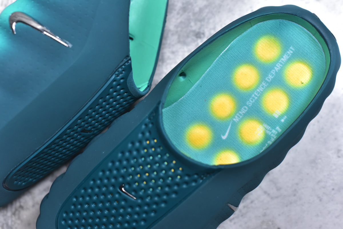 Nike Mind 001 Closed-Toe Massage Slide HQ4307-301 Geode Blue-Green
