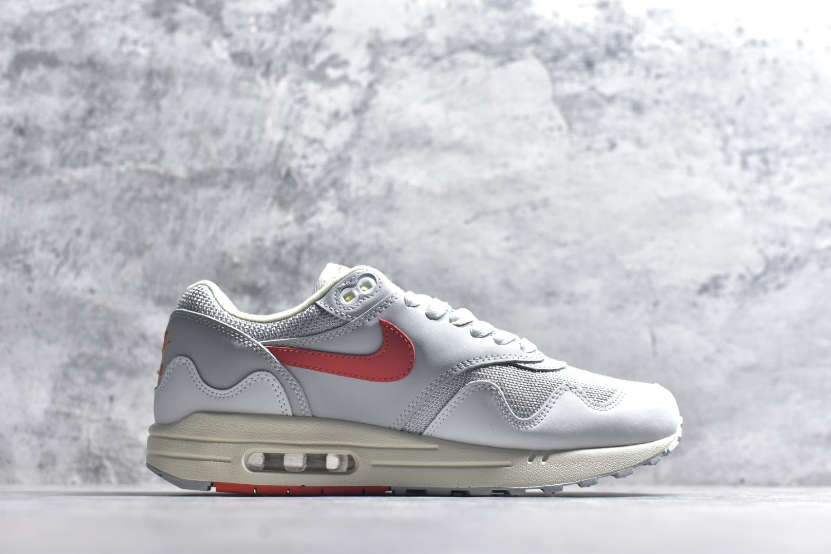 Nike Air Max 1 | Sail Grey Orange Retro Running Sneaker | II7055-100