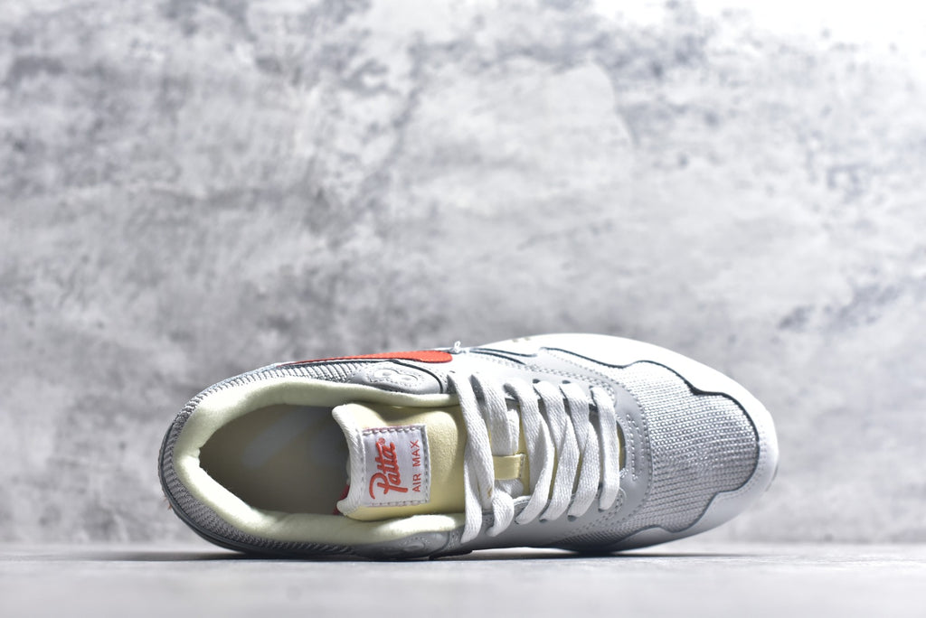 Nike Air Max 1 | Sail Grey Orange Retro Running Sneaker | II7055-100