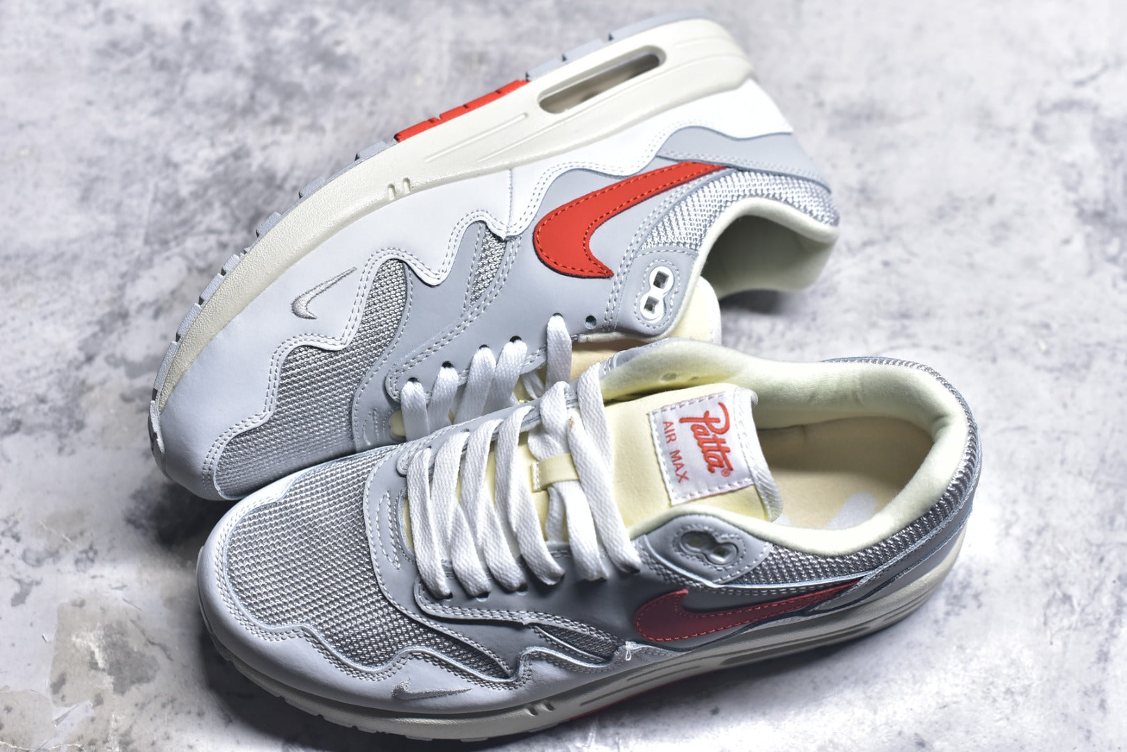 Nike Air Max 1 | Sail Grey Orange Retro Running Sneaker | II7055-100