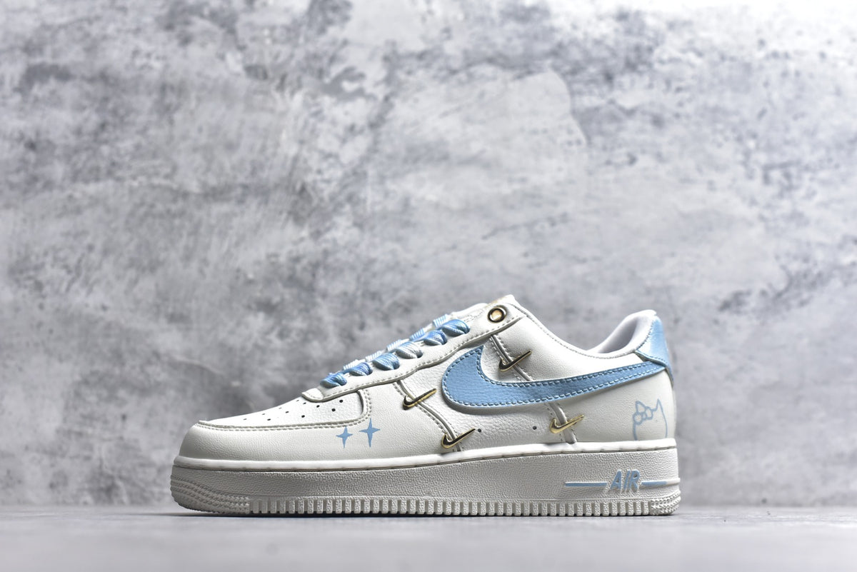 Nike Air Force 1 “Ocean Blue” Hand-Painted Custom — FV3654-311