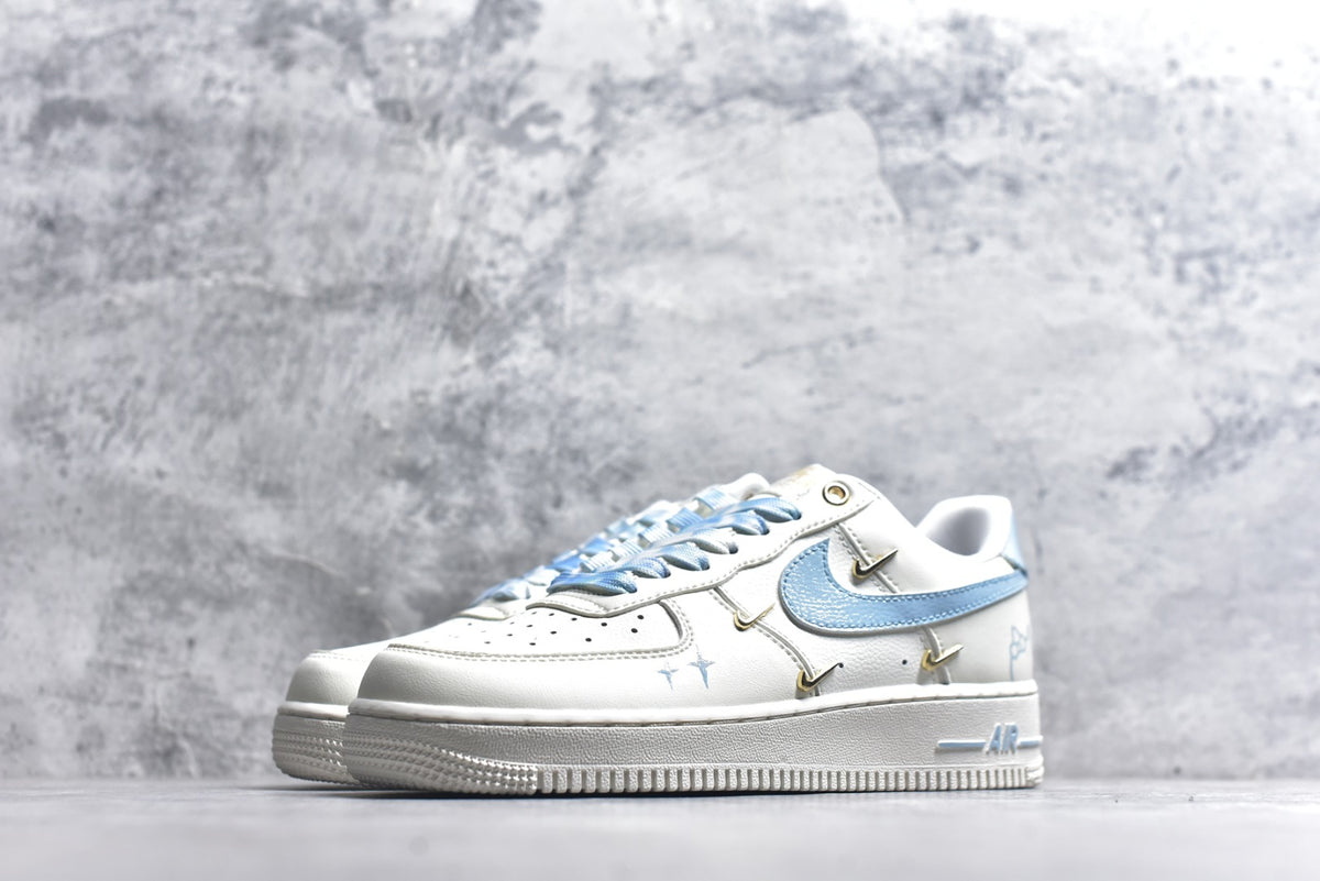 Nike Air Force 1 “Ocean Blue” Hand-Painted Custom — FV3654-311