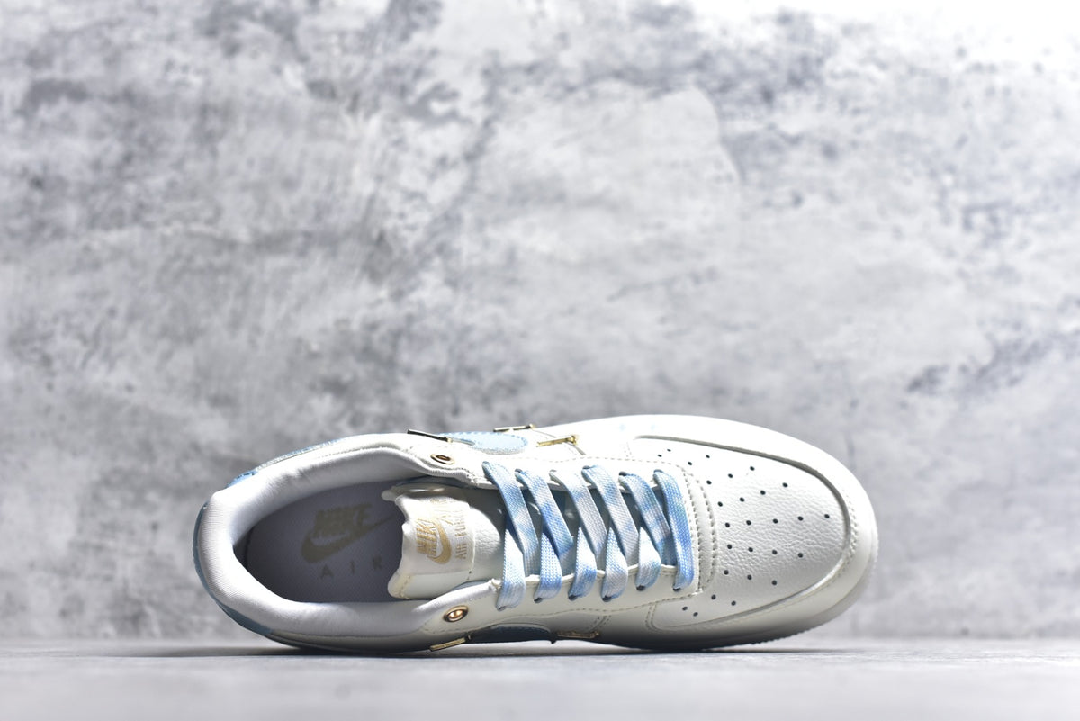 Nike Air Force 1 “Ocean Blue” Hand-Painted Custom — FV3654-311