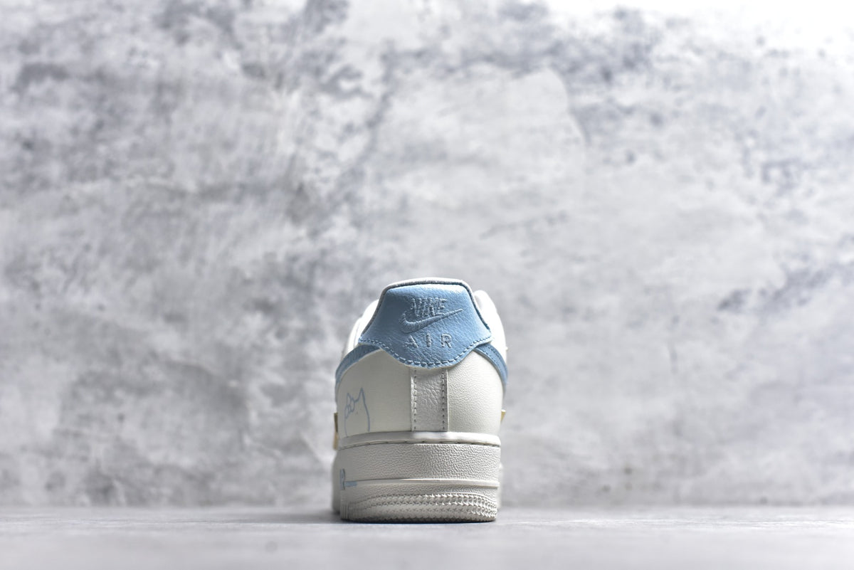 Nike Air Force 1 “Ocean Blue” Hand-Painted Custom — FV3654-311