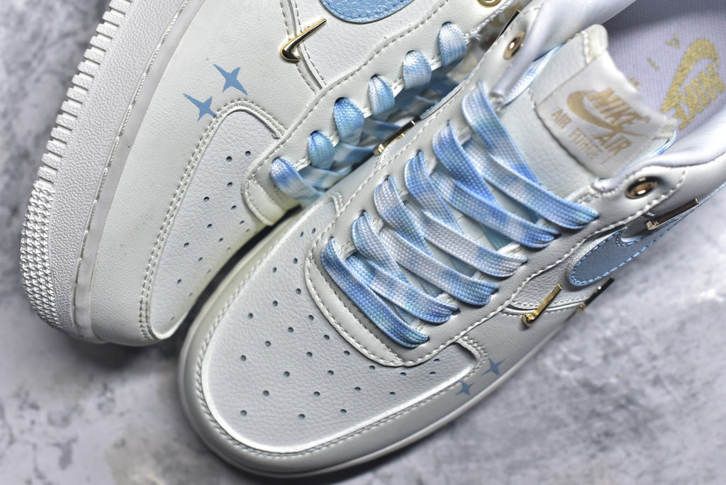 Nike Air Force 1 “Ocean Blue” Hand-Painted Custom — FV3654-311